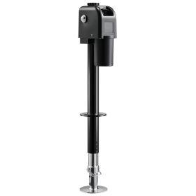 Electric Trailer Jack, 7500 lbs Capacity, Electric Power Tongue Jack with Waterproof Protective Cover & LED Light for Travel Trailer, Camper, RV
