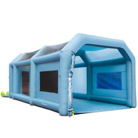 Inflatable Paint Booth, 23x13x8.5ft Inflatable Spray Booth, High Powerful 480W+750W Blowers Spray Booth Tent