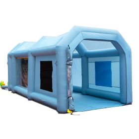 20x10x8ft Inflatable Paint Booth, Inflatable Spray Booth, High Powerful 480W+750W Blowers Spray Booth Tent