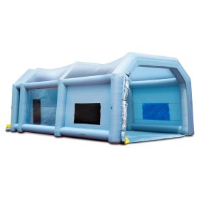 Inflatable Paint Booth, 33x20x13ft Inflatable Spray Booth, High Powerful 950W+1100W Blowers Spray Booth Tent