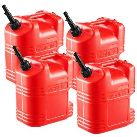 Fuel Container, 5 Gallon, Gas Tank with Spout & Clear Scale, 15 L/min Max Flow Rate, Secure & Leak-proof